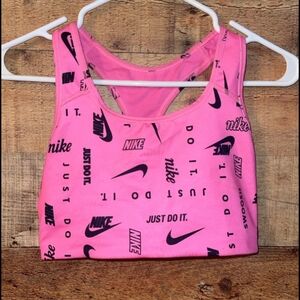 SOLD 💗HP💗Nike Pink Logo Sports Bra